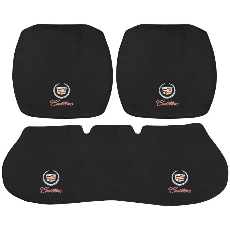 Universal 3-Piece Flannel Car Seat Cushion Set for Mazda, Haval, Changan, and Geely