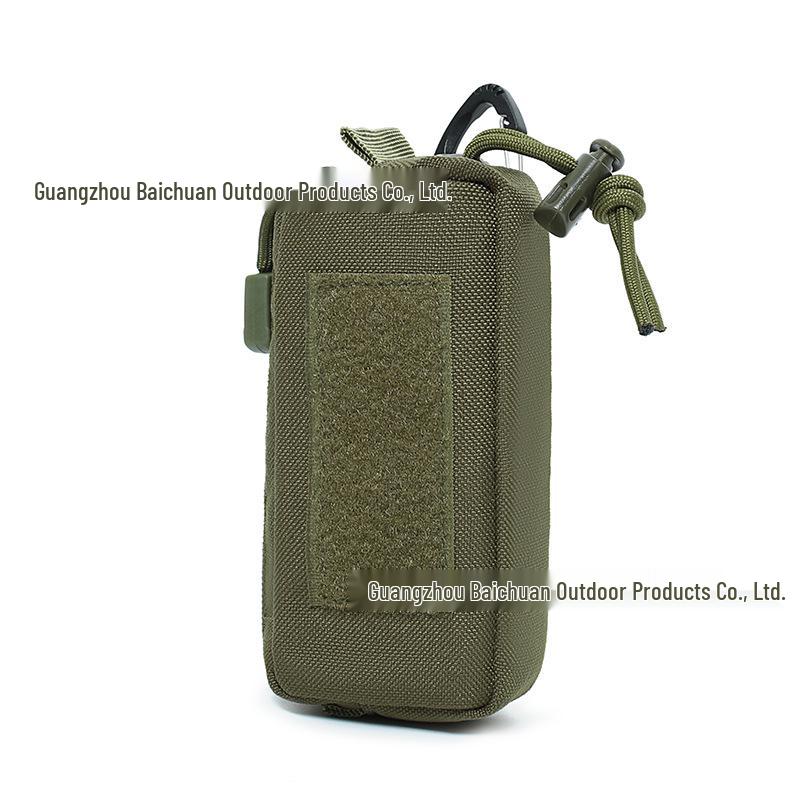 Tactical 1000D MOLLE Key Pouch: Outdoor Waist Hanging Coin Purse, EDC Mini Zipper Pack