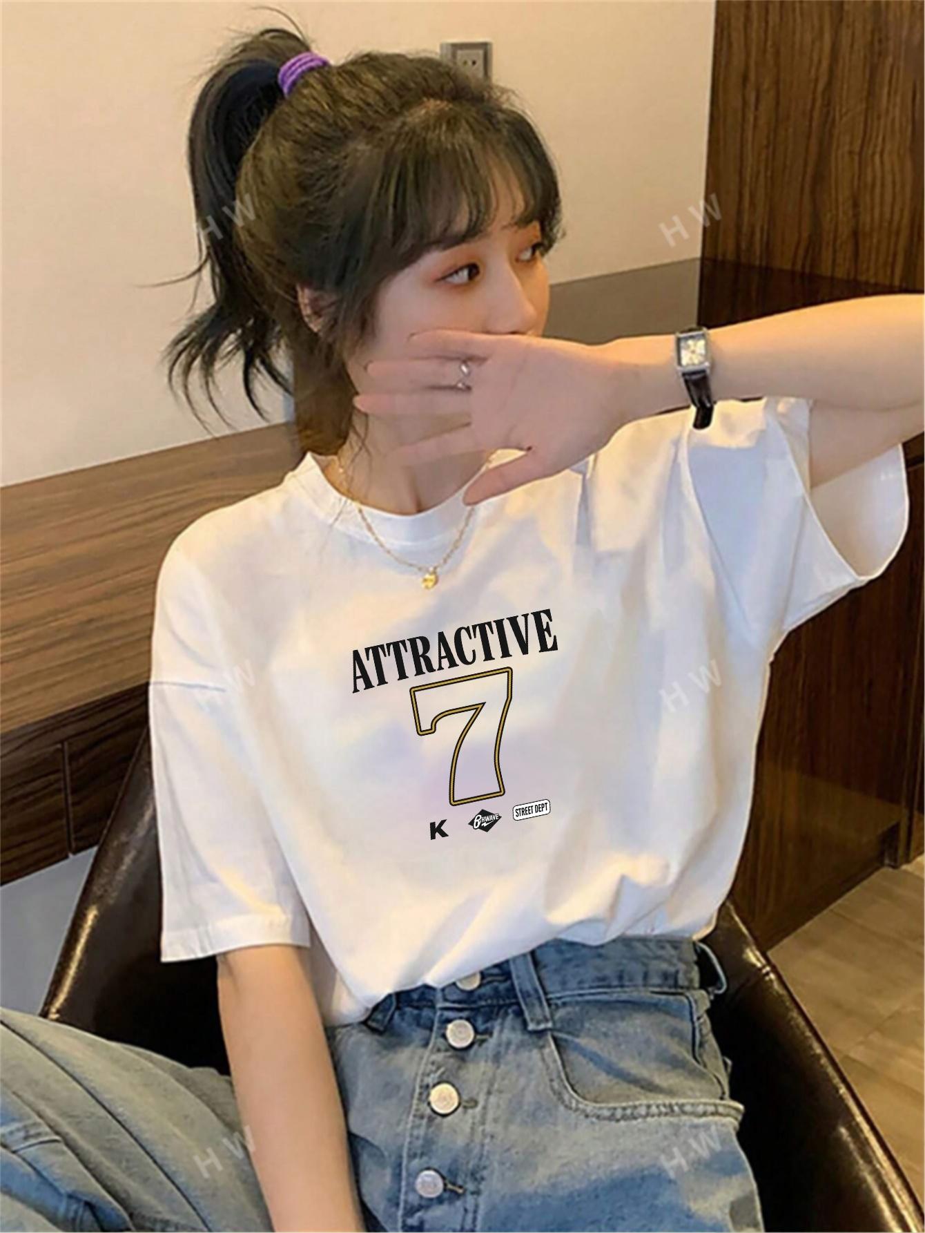 Womens Glossy TShirt Fit Crew Neck Summer Top Everyday Casual Women Everyday Comfortable Everyday Outfits Aesthetic Clothes S