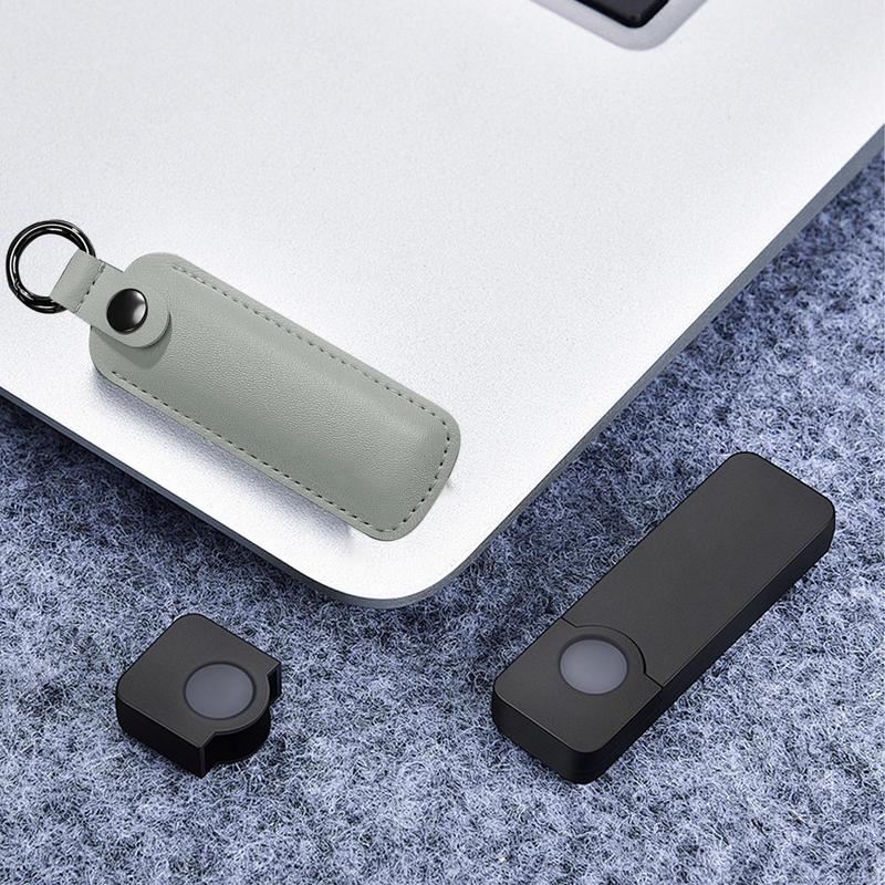 PU Leather U Disk Pouch Key Ring Holder USB Flash Drive Holder Anti-loss Keychain Case Pendrive Protective Cover Waterproof