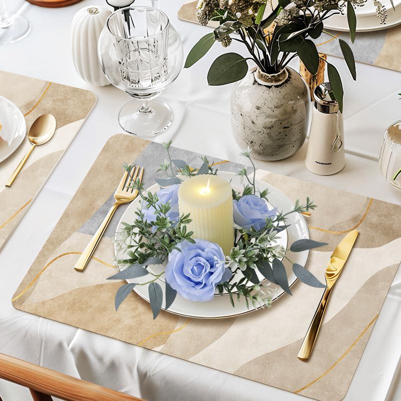 25cm Scene Setting Party Candle Decoration Table Decorations Home Decor Elegant Mini Wreath Noble Multi-Color