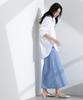 Nano Universe Striped Skirt be paired with other Size S Women's Multi-Button (Can items) (110cm), Blue, 669-5130311