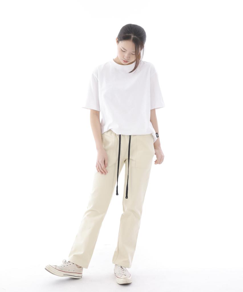 Seinteukeulu Nice Bag Straight Fatigue Pants Nsb-320 Cream