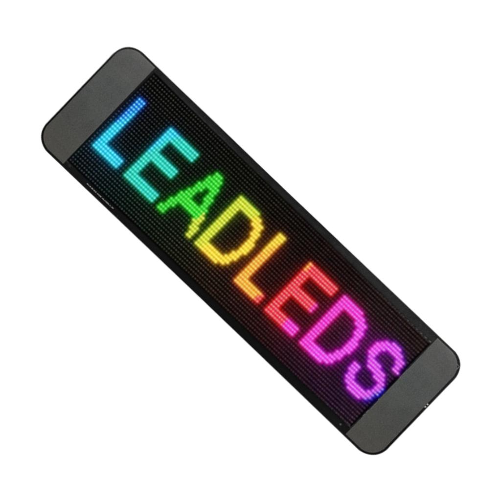 Programmable LED Sign Car 64x20 Dots Matrix 13.7x4in Ultra Bright Scrolling Flexible Digital Mobile 