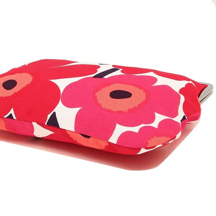 [Marimekko] Pouch Women's MARIMEKKO 037773 001 White/Red [Parallel Import] Approximately 7.9 inches wide x 5.8 inches tall