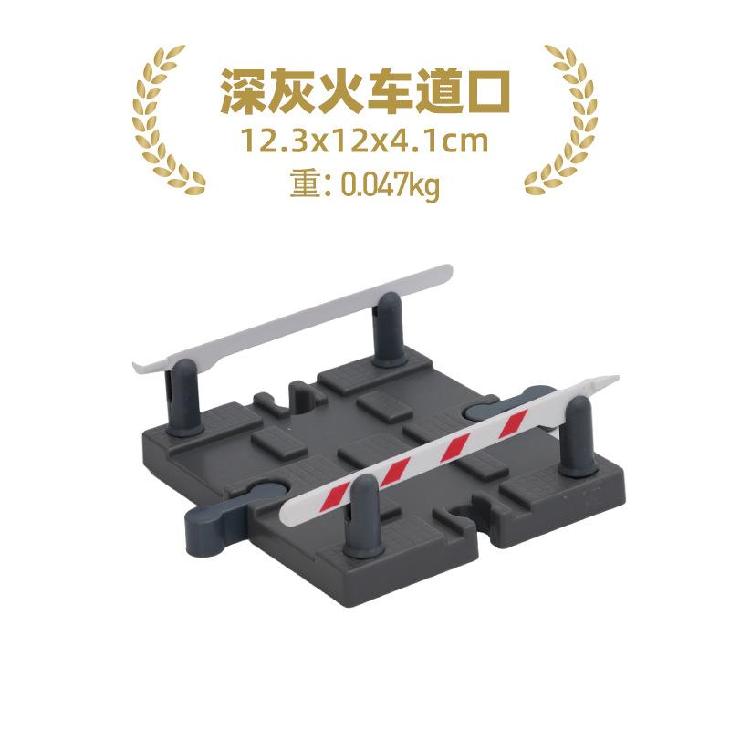 Wooden Train Track Railway Bridge Tunnel Accessories Fit  Police Station Scene for Brio Wood Train Pieces Educational Toys