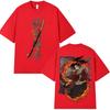 Anime Demon Slayer Tsugikuni Yoriichi Graphic T Shirt Men Women Clothing Fashion Oversized Tshirt Male Casual Cotton Tshirts