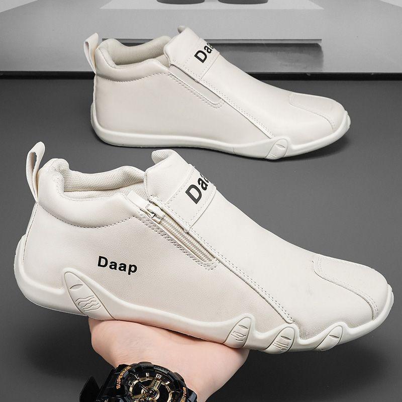 Men's Shoes New Autumn High-top Casual Shoes Men's Work Tooling Shoes Trendy Versatile Outdoor Hiking Shoes