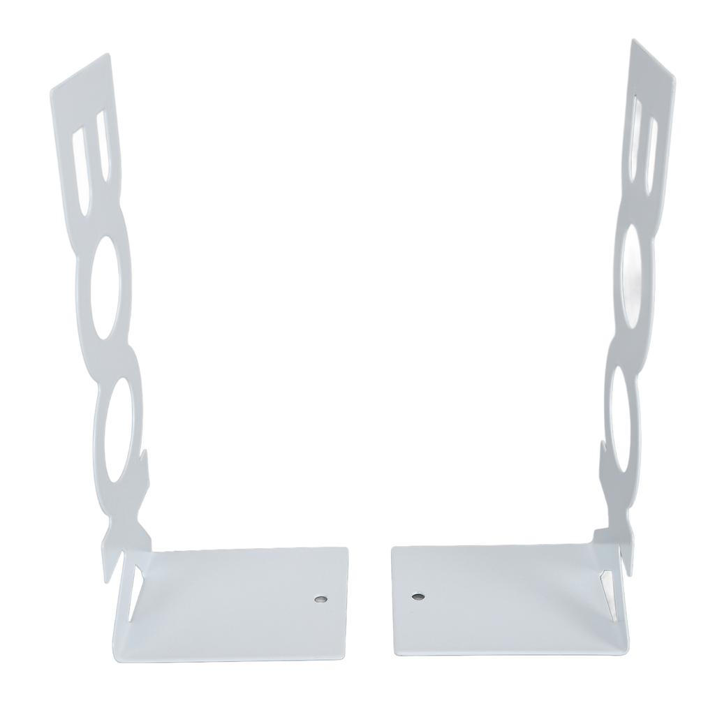 1 Pair Book End Decorative L Shaped Keep Upright Slip Resistant Book Stopper for School