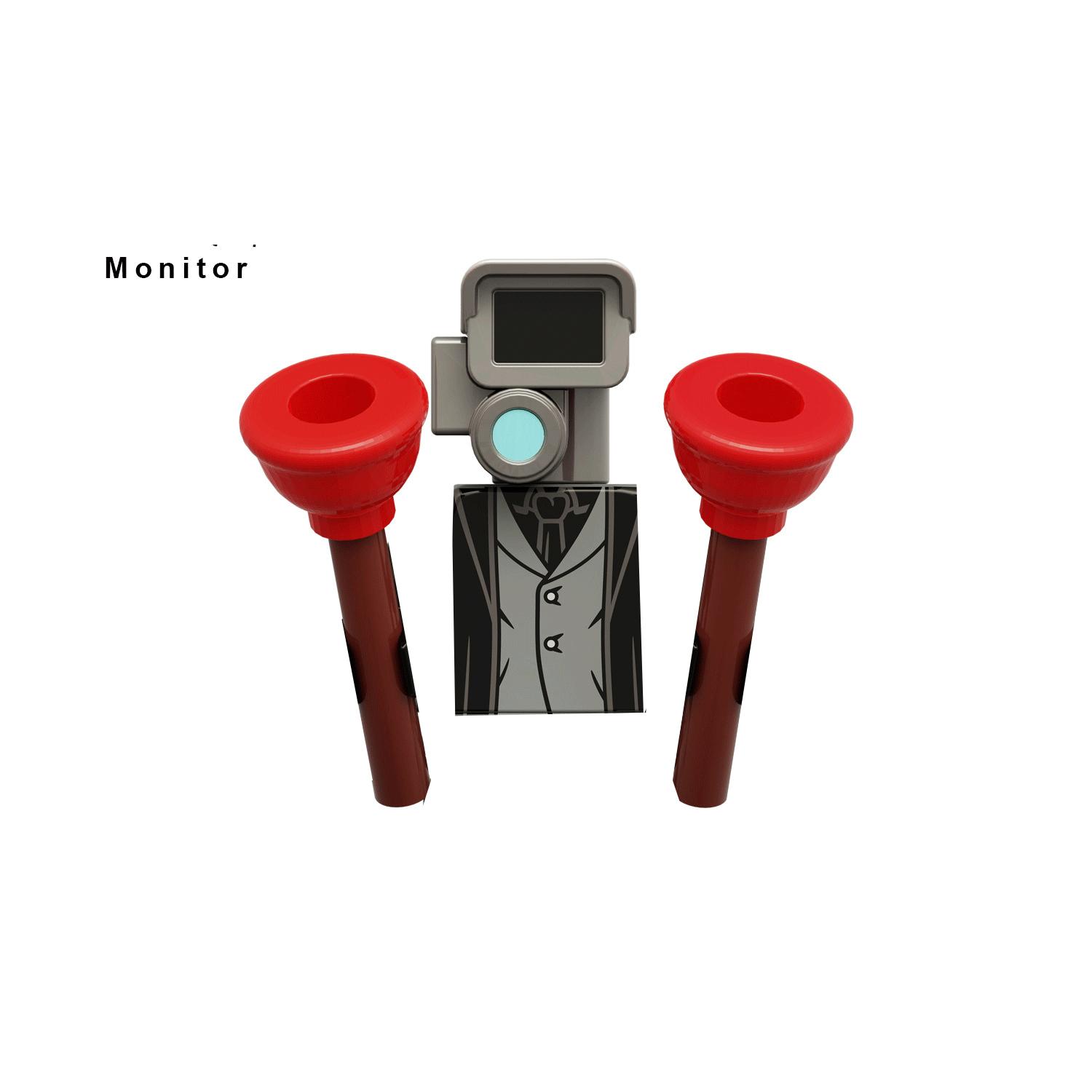 

KDL818 LG1009 аниме мультфильм кирпичи куклы оператор спикер ТВ человек мини-игрушки фигурки строительные блоки