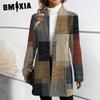 Women's Vintage Casual Solid Color Print Autumn Winter Long Sleeve Jackets & Coats