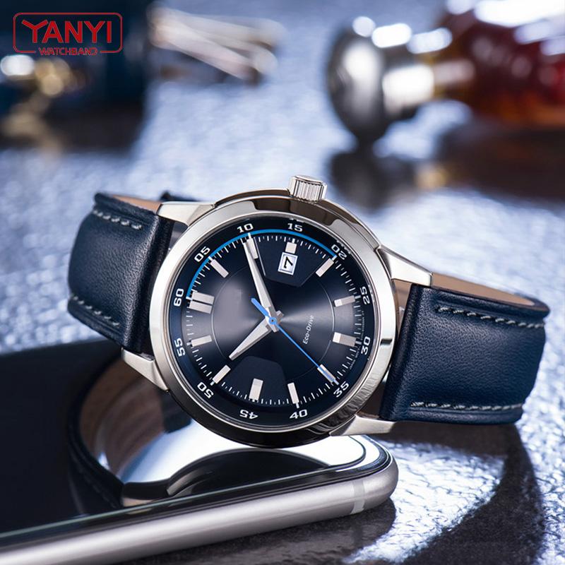 Bracelet en cuir véritable de couleur bleue pour bracelet de montre Citizen Rossini 14 16 18 20 mm 21 m 22 mm 23 mm en gros