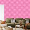 Hearts Wallpaper Powder Pink and White 50x1000