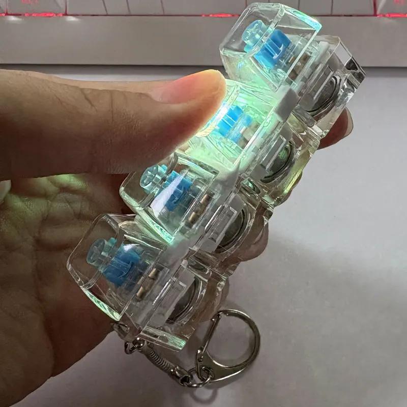 4-Key Mechanical Keyboard Switch Tester with Lighting