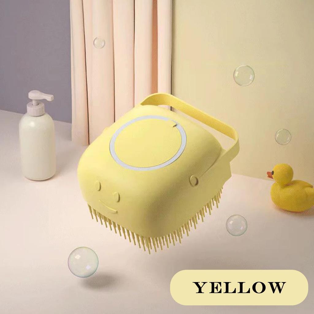 Pet Dog Shampoo Brush Cat Massage Comb Grooming Brush Suitable for Bathing Long and Short Hair Pets Soft Silicone Rubber