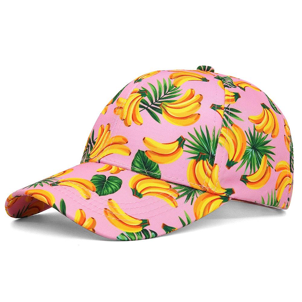 COKK Baseball Cap Women Cute Fruit Printed Sun Hat Adjustable Sunshade Summer Hats For Women Outdoor Casual New