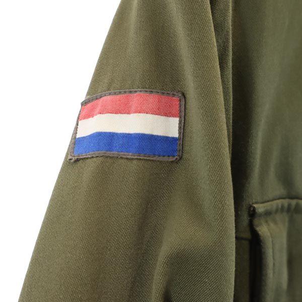 DUTCH ARMY 70s vintage Military jacket khaki Men's Used