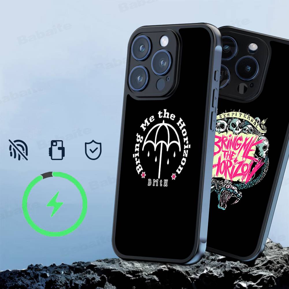 B-Bring M-Me The B-BMTH H-Horizon For Magnetic Phone Case For IPhone 17 16 15 14 13 12 11 Plus Pro Max PC+TPU Cover