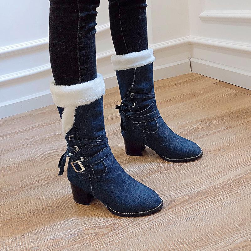 Botas de tacón de mujer Mid-Calf encaje botas zapatos mujeres victoriano  round Toe Retro Botas retro comprar a buen precio — entrega gratuita,  reseñas reales con fotos — Joom