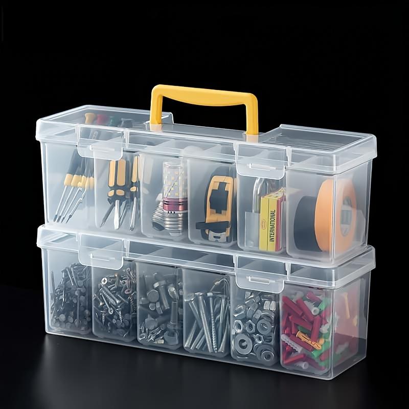 1pcs Portable Storage Suitable for Outdoor Work Classified Screw Accessories Home Desk Use Portable Tool Storage Box