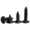 Large Flat Head Black Hardened Carbon Steel Self-Tapping Screw