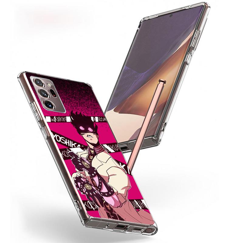 JoJo Adventure Killer Queen Phone Case For Samsung Galaxy S24 S25 Edge S26 Ultra S23 S22 S21 Plus S20 FE + Personalized Print Co