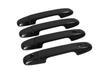 HYJOUM Steering Wheel Bowl Outer Door Knob Frame Garnish Set for Subaru Forester Generation SK 2019 and Fiber Cover, Cover, (5th Series, later)