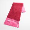 Autumn and Winter New Imitation Cashmere Gradient Color Matching Scarf Women's Mohair Thickened Warm Scarf Shawl