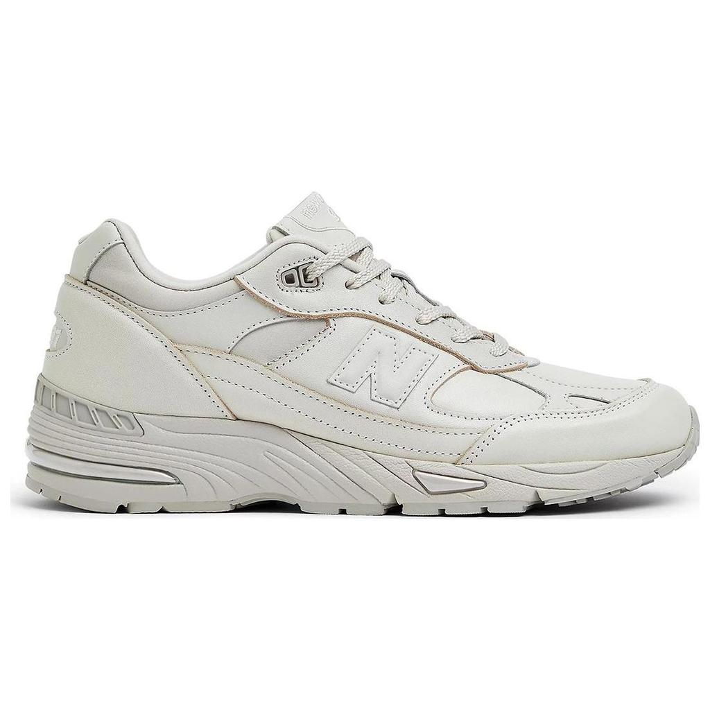 New Balance 991 Made in England Contemporary Luxe Men Sneakers White Light-Grey Moonbeam M991OW