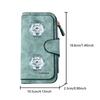 Snowfield White Wolf Long Zipper Wallet, Large Capacity Card Holder, Unisex Clutch Bag, Fashionable Zipper Coin Purse, Suitable for Daily Use, A