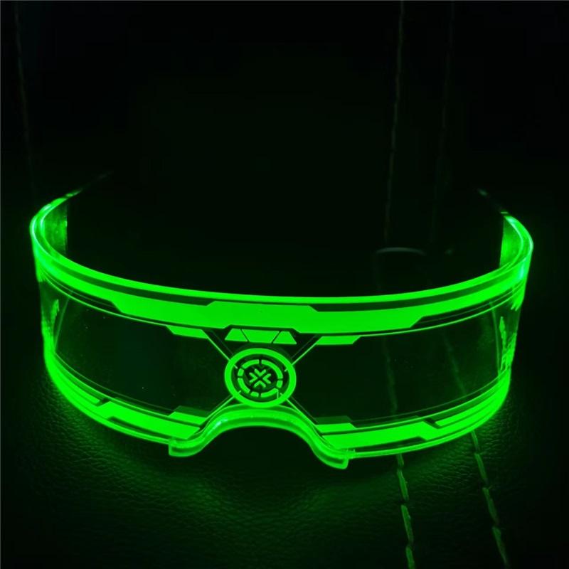 Neueste LED-Leuchtbrillen Leuchtende Brillen Technologie Future Glow Party Kostüm Sonnenbrillen Nachtclub DJ Tanzparty Dekoration