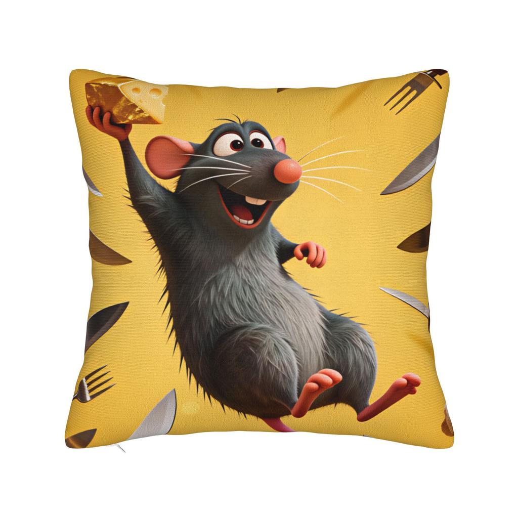 Pillow Cover Ratatouilles Graphic Cushion Cover Cute Funny Pillow Case For Sofa Car Home Decor Pillowcases
