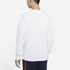 Nike LeBron Embroidered Pattern Crew Neck Long Sleeve Basketball T-Shirt Men Tops White DB6187-100