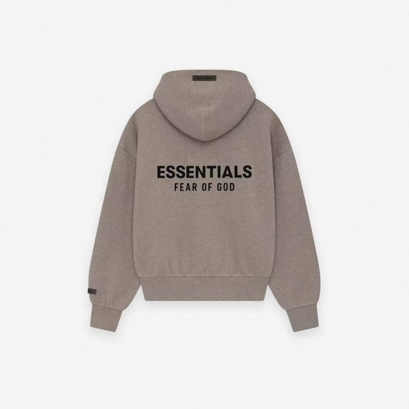 Essentials FOG SS25 ON Zip Hoodie Mens Slim Fit Casual Sweatshirt