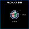 2/5/10Pcs Car Logo Sticker Central Control Decals Car Accessories For Alfa Romeo 147 159 Giulietta Giulia Mito Spider Alpha Nheadrest