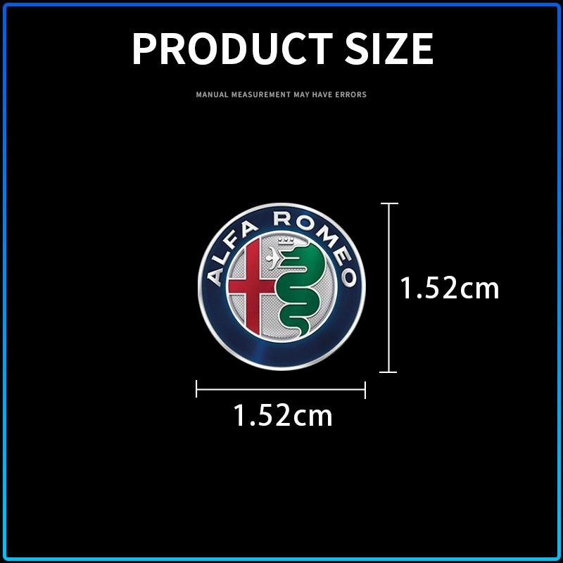 2/5/10Pcs Car Logo Sticker Central Control Decals Car Accessories For Alfa Romeo 147 159 Giulietta Giulia Mito Spider Alpha Nheadrest