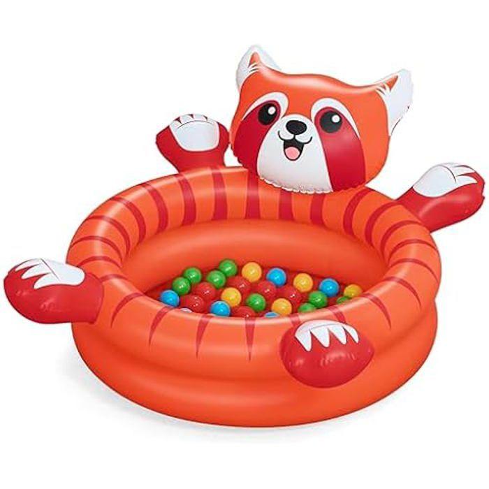 

Inflatable Ball Pit - BESTWAY - Playful Red Panda - 50 balls - 107x94x58 cm - Orange помаранчевий