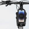 Mountain Bike Front Top Tube Pouches Pannier Phone Mount Holder Handlebar Bag with Touch Screens Cell Phone Bag Holder