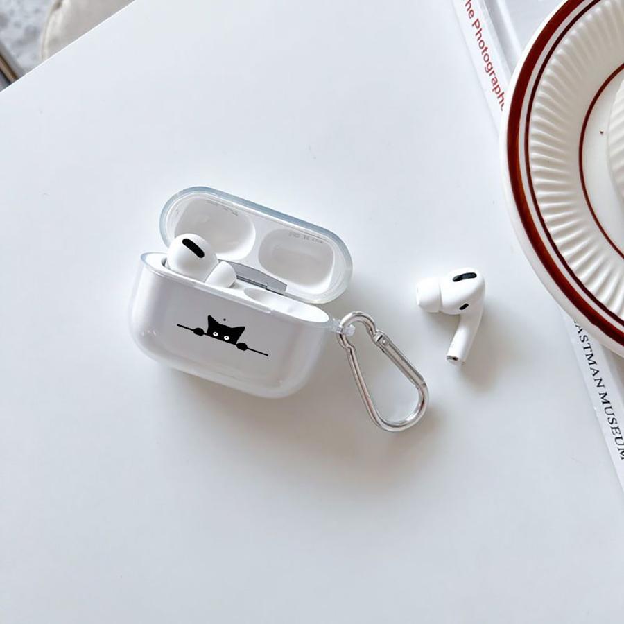 Clear Earphone Cases Cover Case For Airpods Pro2 Pro3 Pro 2 3 1 4 Cartoon Cute Cat