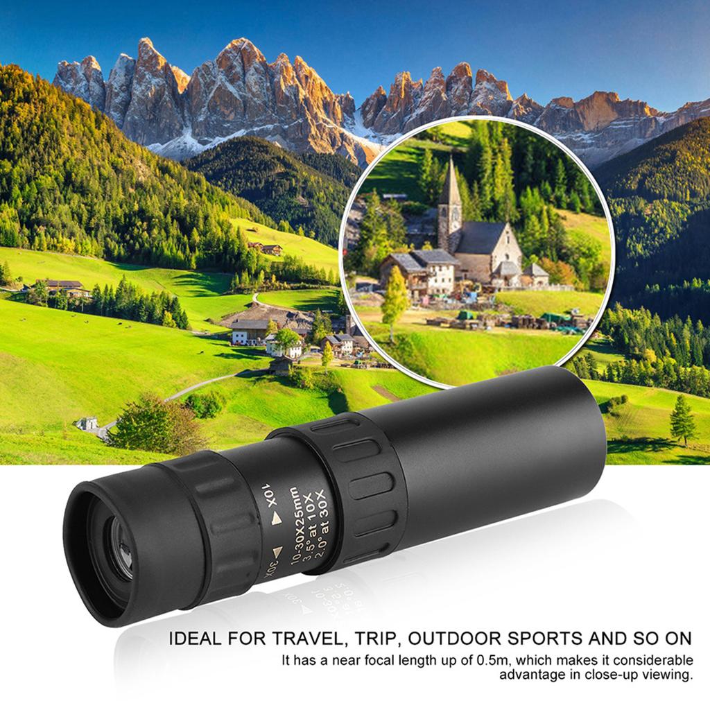 10?Monokulární přenosný kapesní dalekohled pro noční vidění s 30x25 zoomem a vysokým rozlišením