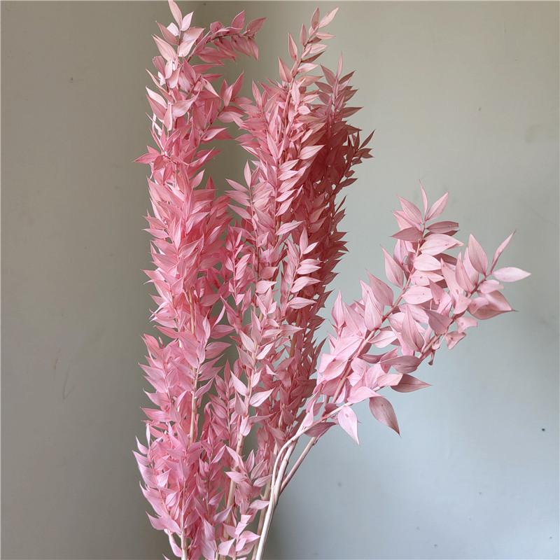 Rich Noble Leaf Dried Panda Bamboo Flowers - Photography Props for Weddings, Living Room, or Hotel Decorations