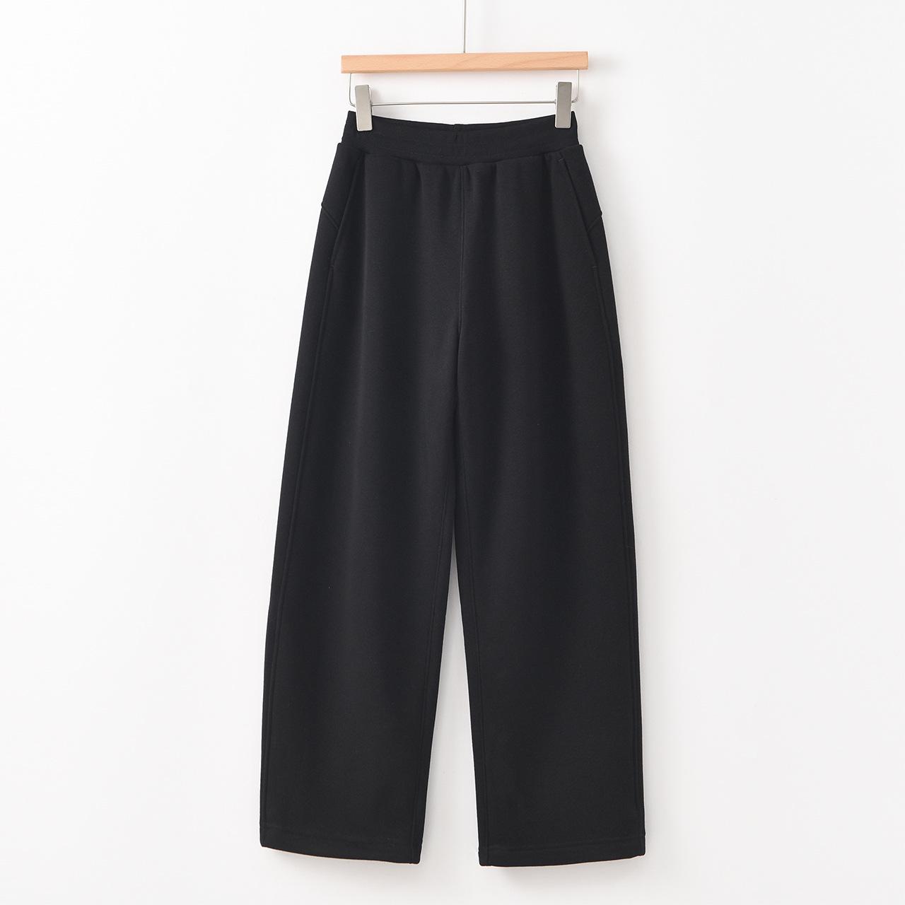 

2025 Fleece-Lined Banana Pants M чёрный