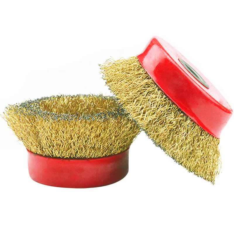 Aokewen Heavy-Duty 22-Hole Wire Brush Wheel for Angle Grinders, 100-Pack