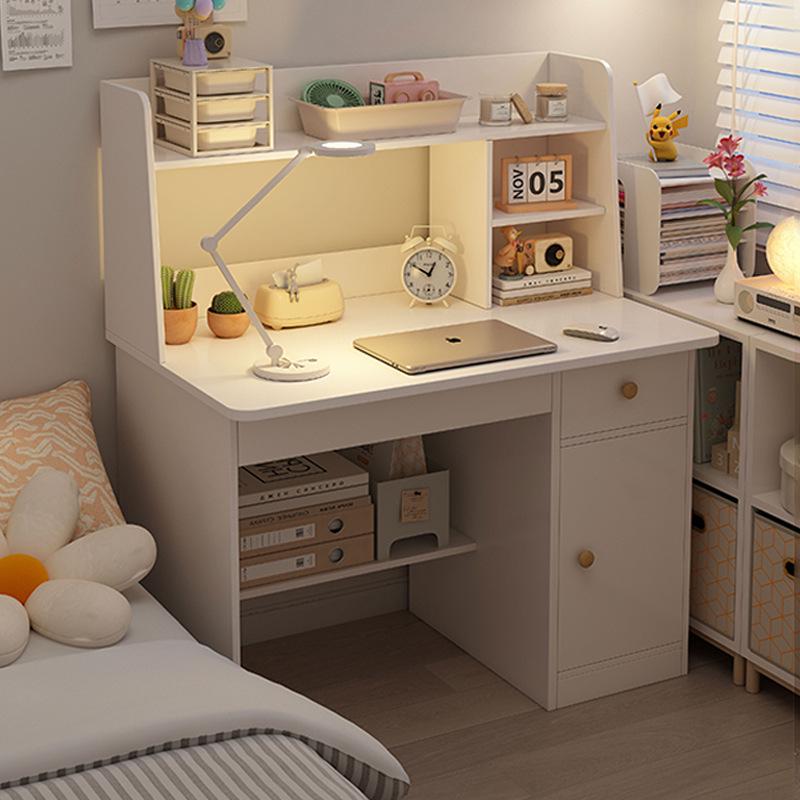 Integrated Desk with Bookshelf: Computer and Writing Desk for Home or Office