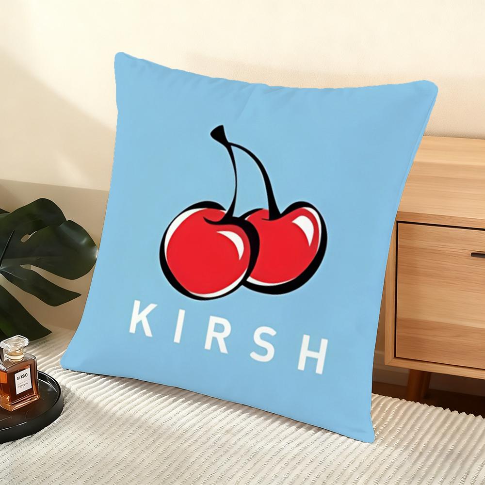 Brand K-Kirsh Cherry Cushion Cover Soft Short Plush Pillow Cover Smooth Cozy Texture Aesthetic Cushion Case Home Decor