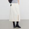 Elva' Island Women's A-Line Slit High-Waisted Skirt