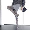 Vintage Gray Department Gray Love Bottoming Pants, Comfortable Elastic Thin Black Silk, Sexy Anti-hook Silk Stockings