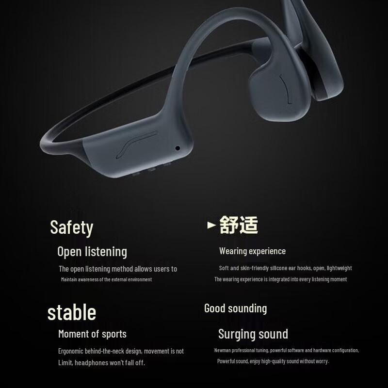 Newman BC-F5Pro Open-Ear Bone Conduction Wireless Headphones