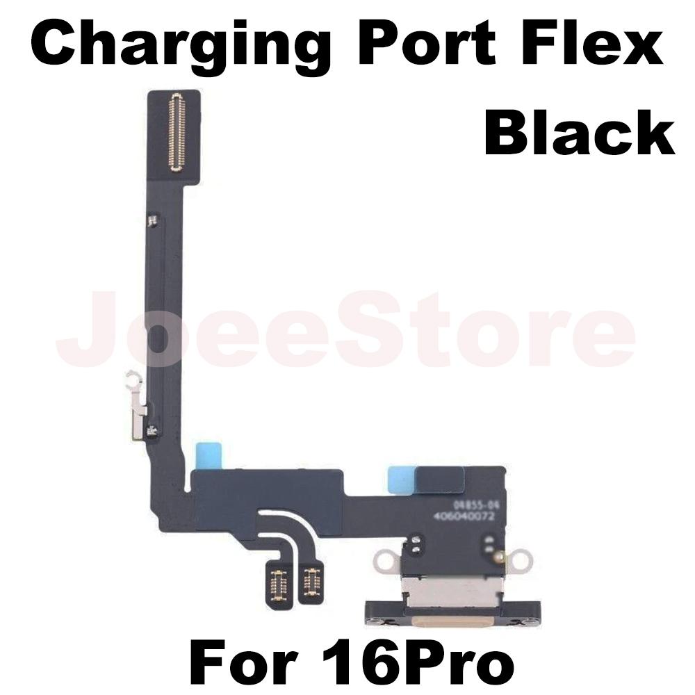Charging Port Flex Cable for iPhone 15 16 Pro Max Plus 15Pro 16ProMax USB Charger Dock Connector With Microphone Ribbon Repair
