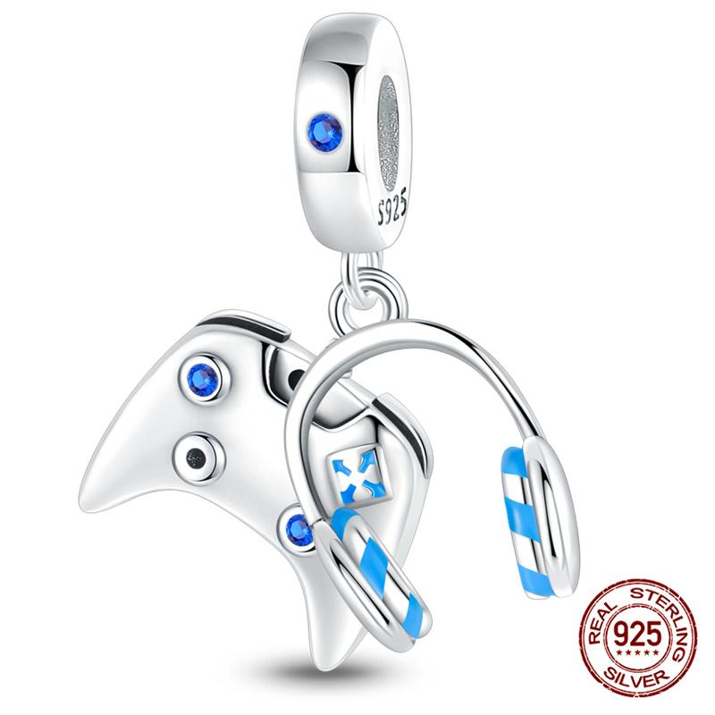 100 Copper Bluetooth Headset Charm Bead Charms Beaded Compatible With Authentic Bracelets Do It Yourself Jewellery Making Women Gifts